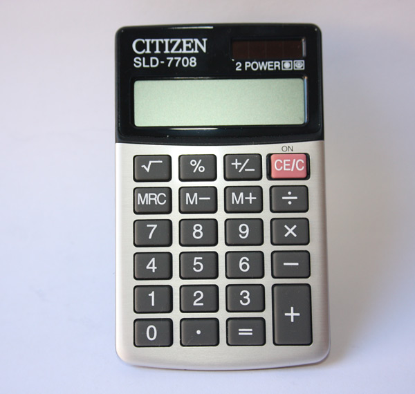 Citizen SLD-7708 Dual Powered calculator