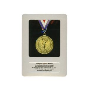 greatest golfer award medal