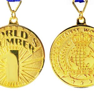 world's number one award medal