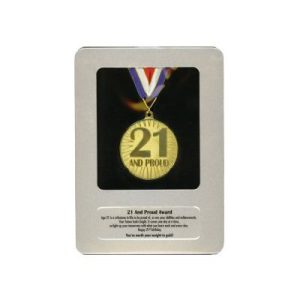 21st birthday award medal